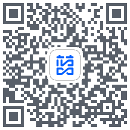 蓝色循环的下载二维码