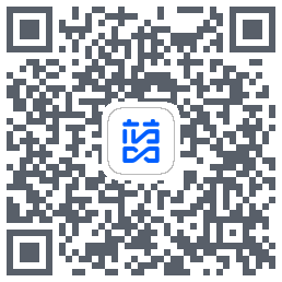 蓝色循环的下载二维码