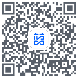 蓝色循环的下载二维码