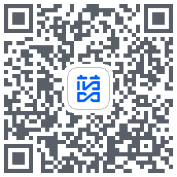 蓝色循环du code QR de téléchargement
