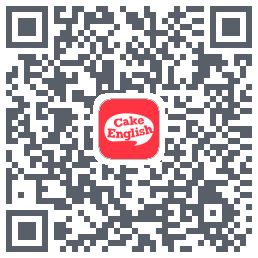 蛋糕英语código QR de descarga de