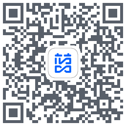 蓝色循环的下载二维码
