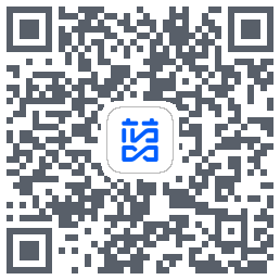 蓝色循环código QR de descarga de