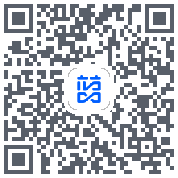 蓝色循环的下载二维码