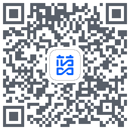 蓝色循环du code QR de téléchargement