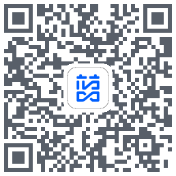 蓝色循环的下载二维码