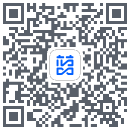 蓝色循环的下载二维码